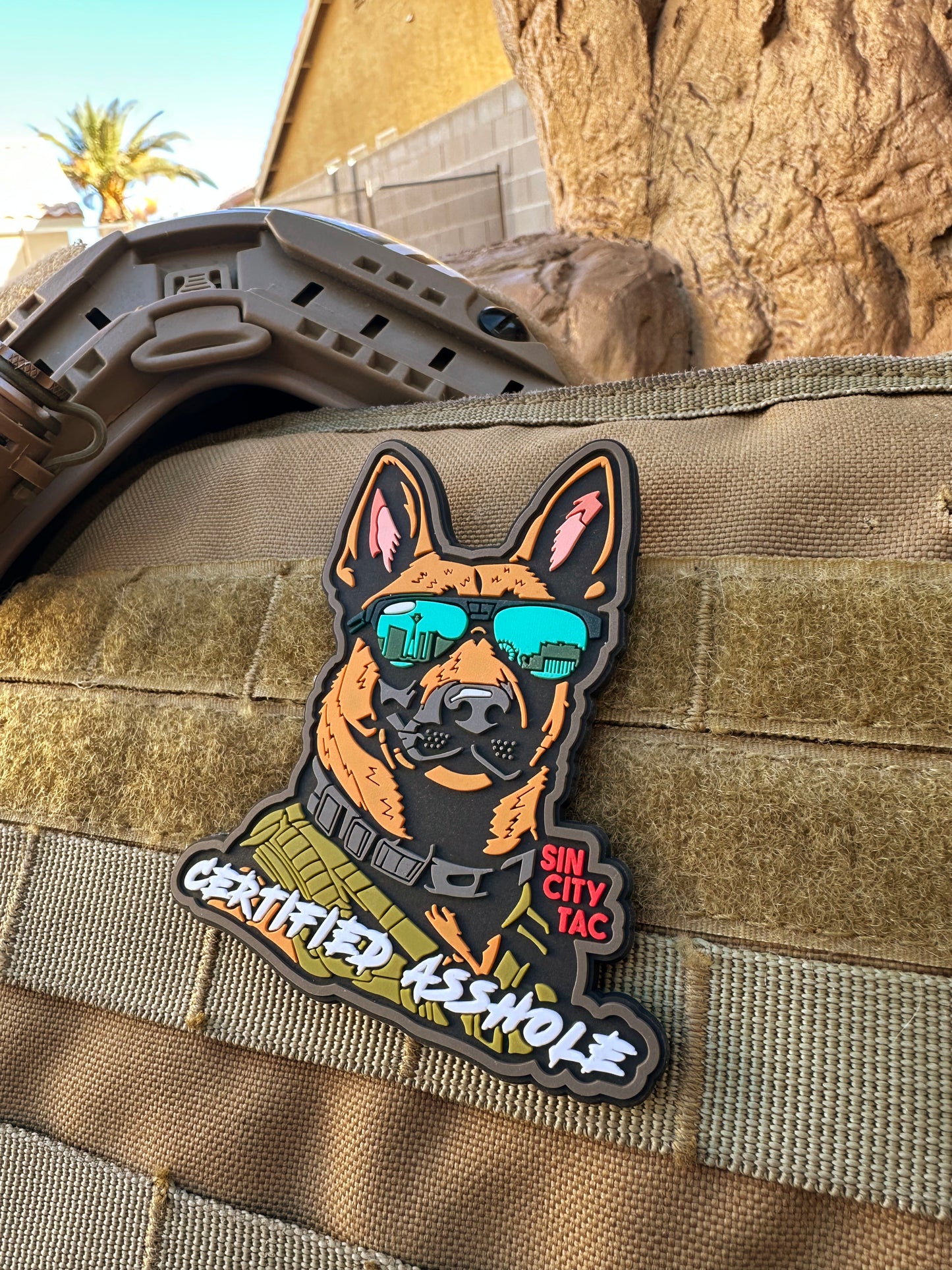 "Certified Asshole" K9 PVC Patch