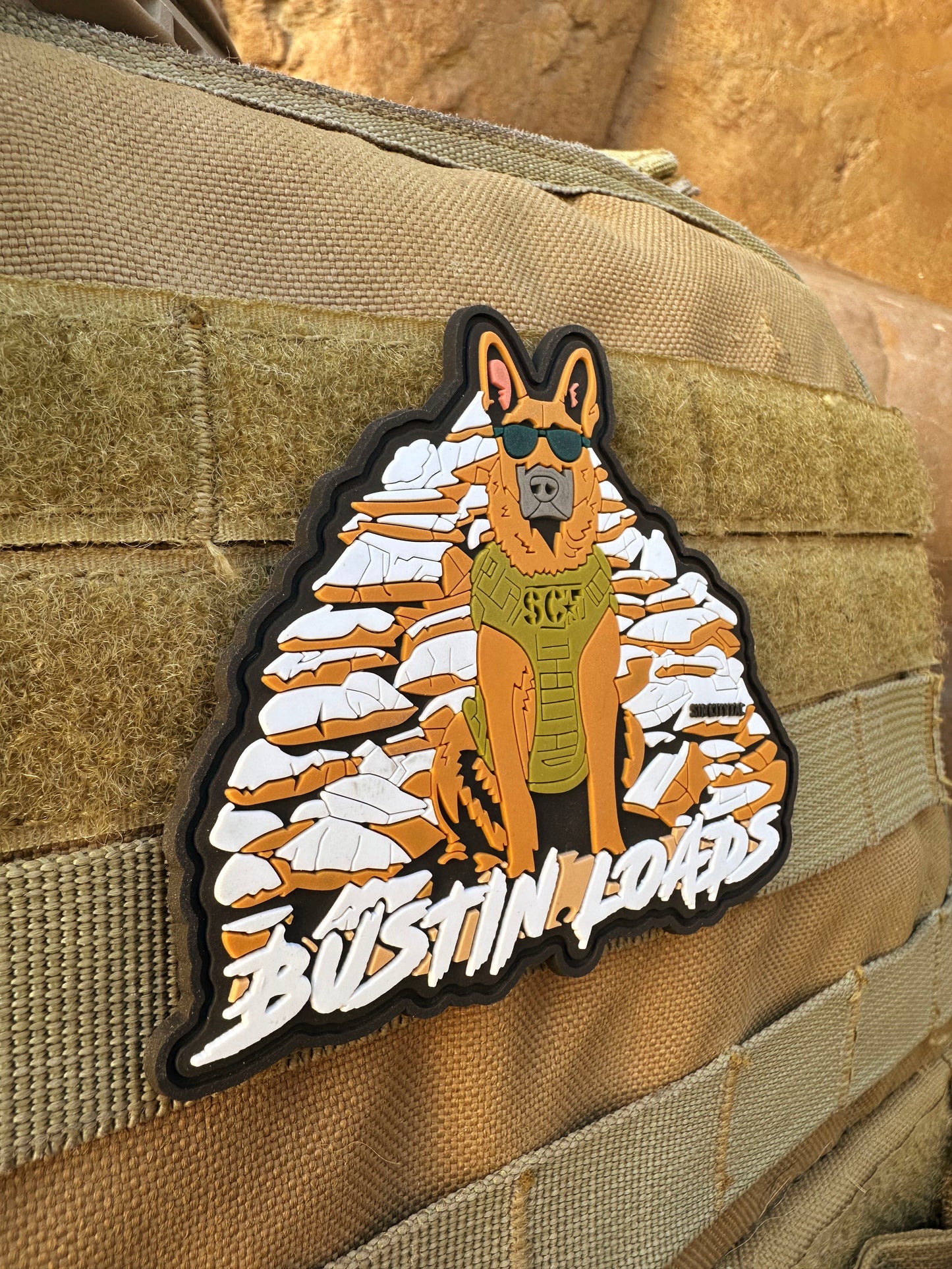 "Bustin Loads" K9 PVC Patch