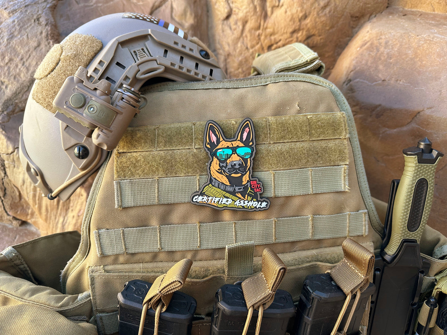 "Certified Asshole" K9 PVC Patch