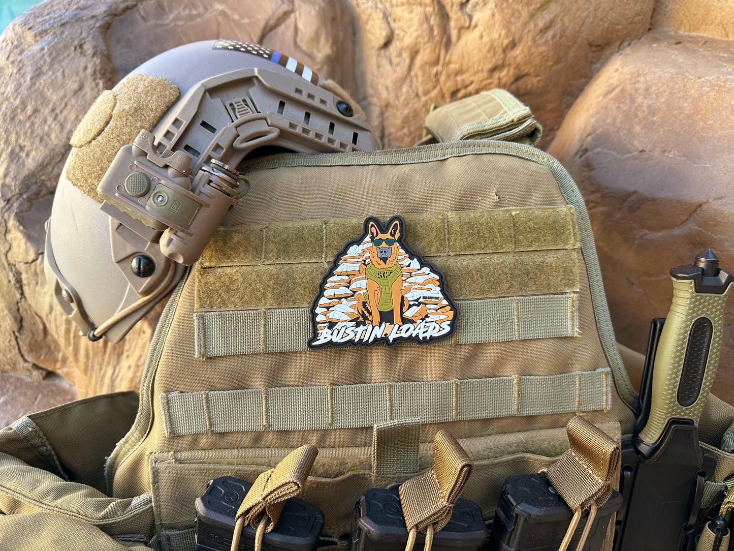 "Bustin Loads" K9 PVC Patch